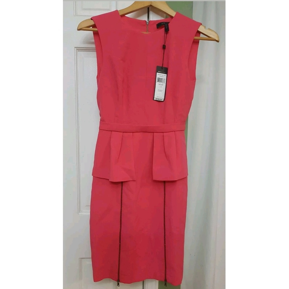 BCBGMAXAZRIA Ashleigh Sleeveless Peplum Dress - Picture 3 of 6